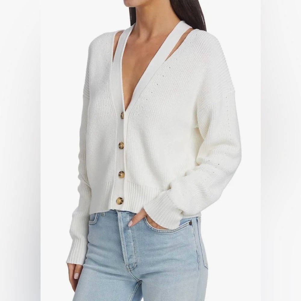 Design History Cut Out Shoulder Cardigan